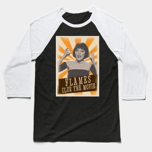 Vintage Aesthetic FLAMES CLue Movie 1985 Baseball T-Shirt